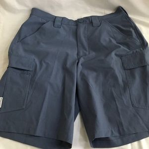 NWOT Field & Stream Mens Blue Hydro-Repel fishing/hiking/swimming shorts sz 32